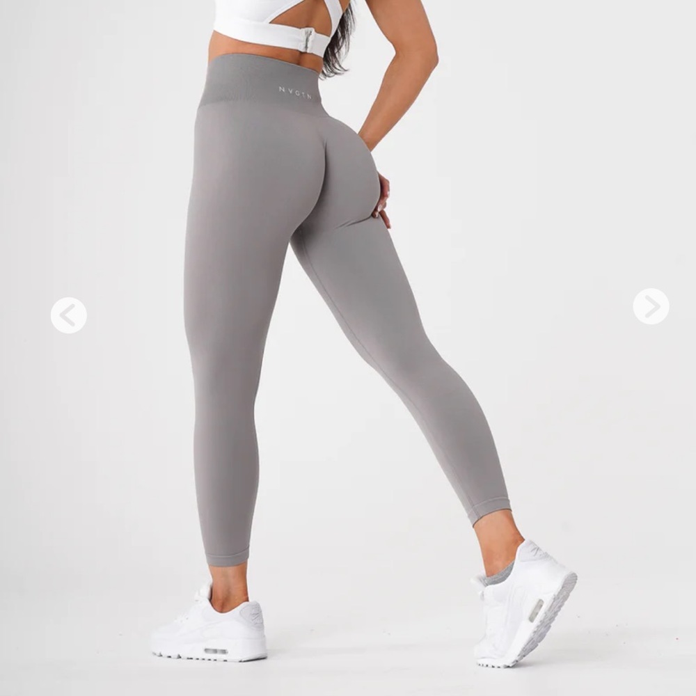 NVGTN light gray solid seamless leggings